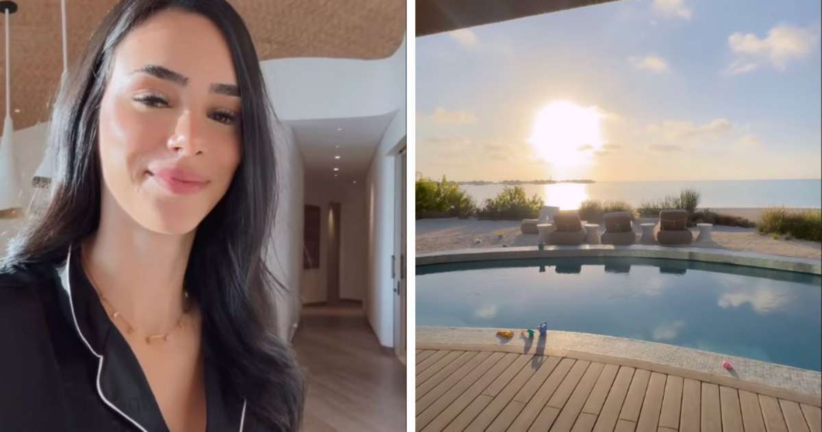 Bruna Biancardi mostra vista paradisíaca de resort onde irá comemorar 1 ano da filha, Mavie