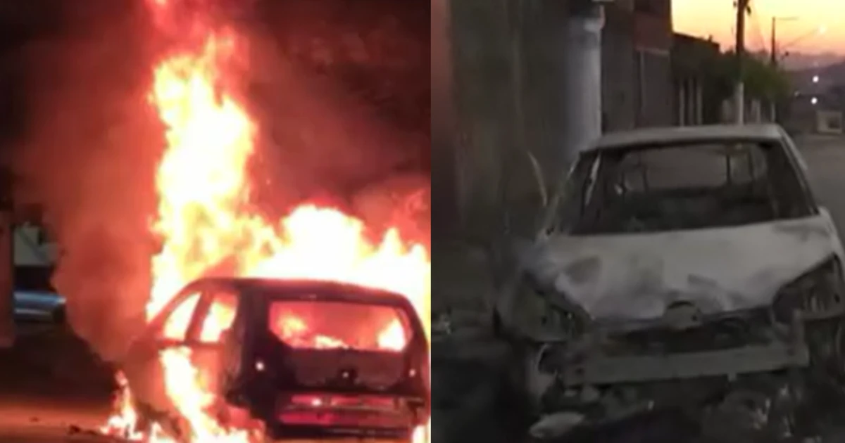 Mulher descobre traição e põe fogo no carro do marido em SP