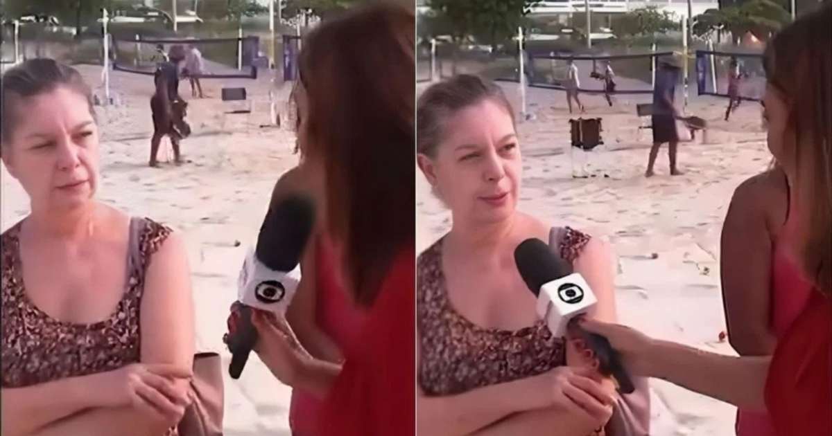 Levou um fora! Em abordagem ao vivo, idosa se recusa a falar com repórter da Globo