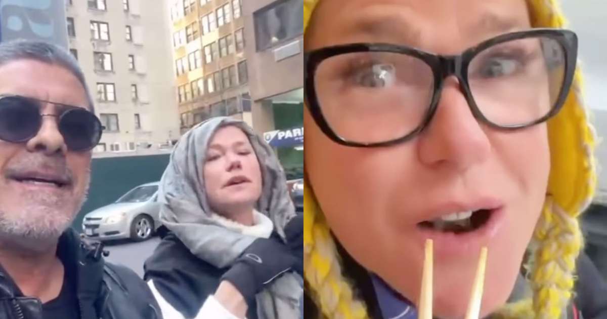 Xuxa mostra jeito inusitado de se proteger do frio em NY: 'Tapando as orelhas'