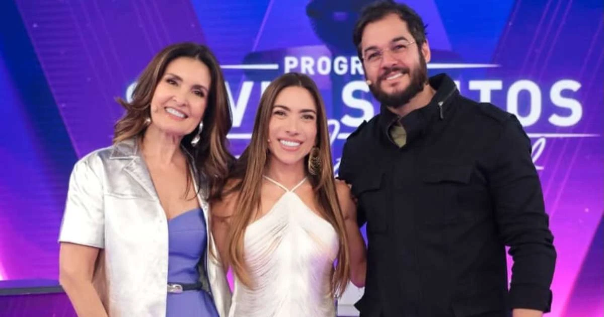 Fátima Bernardes e Túlio Gadêlha participam de programa no SBT