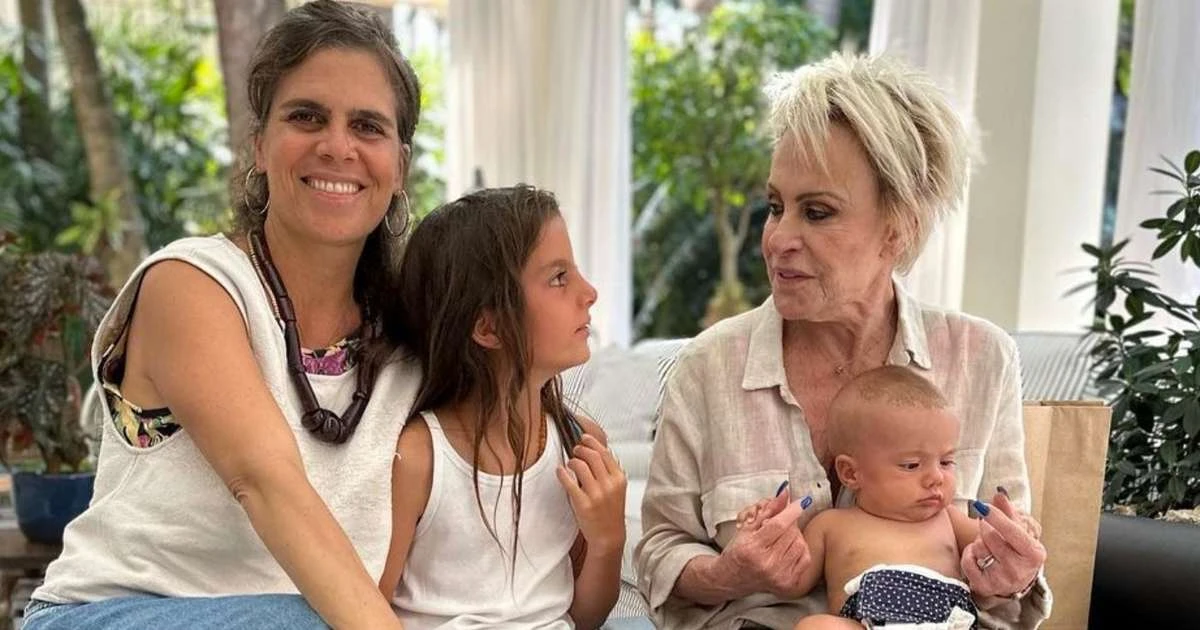 'Encantandora': beleza natural da neta de Ana Maria Braga, aos 11 anos, ganha elogios em post de Mariana, filha da apresentadora