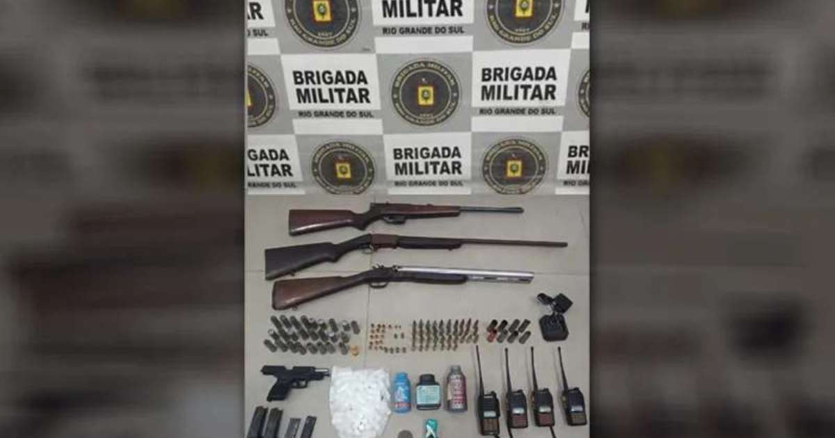 Brigada Militar apreende cinco armas e prende três homens em Tramandaí e Imbé