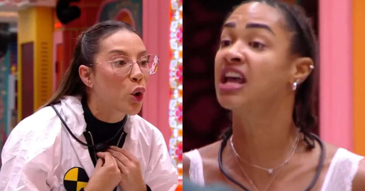 BBB 25: Renata retorna à casa e enfrenta Aline: 'Cobra é você!'