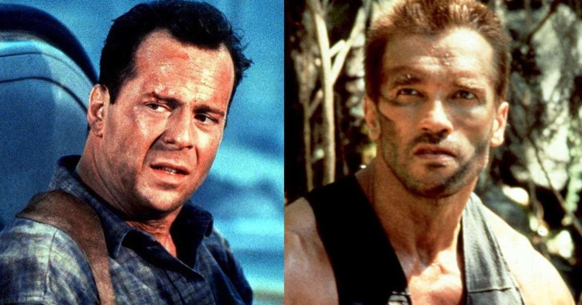 No streaming: Muito antes da Marvel, Bruce Willis e Arnold Schwarzenegger dividiram o mesmo universo cinematográfico e você não sabia