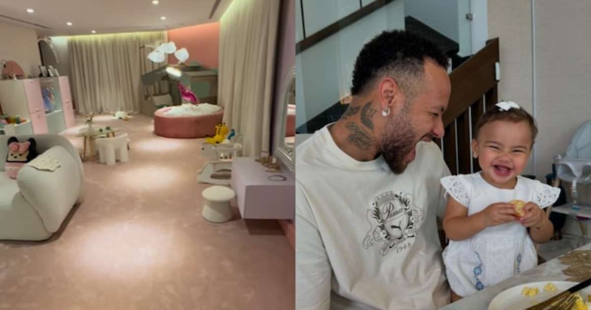 Quarto luxuoso da filha de Neymar tem piscina de bolinhas e penteadeira; veja fotos