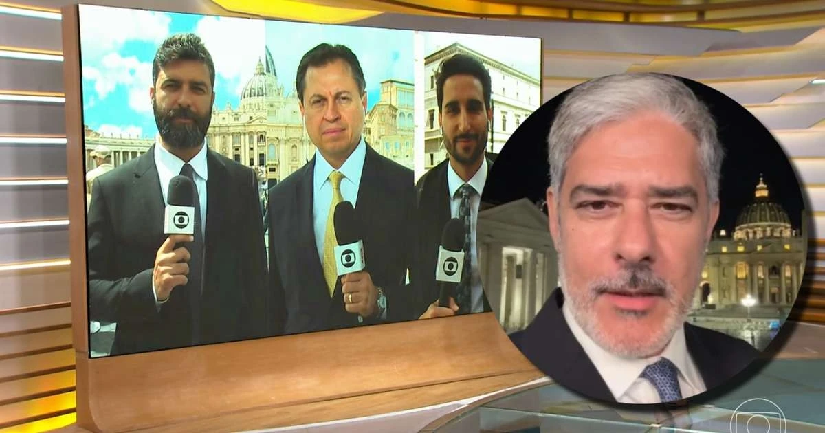 Globo não economiza ao levar Bonner e repórteres de 3 países para cobrir o conclave