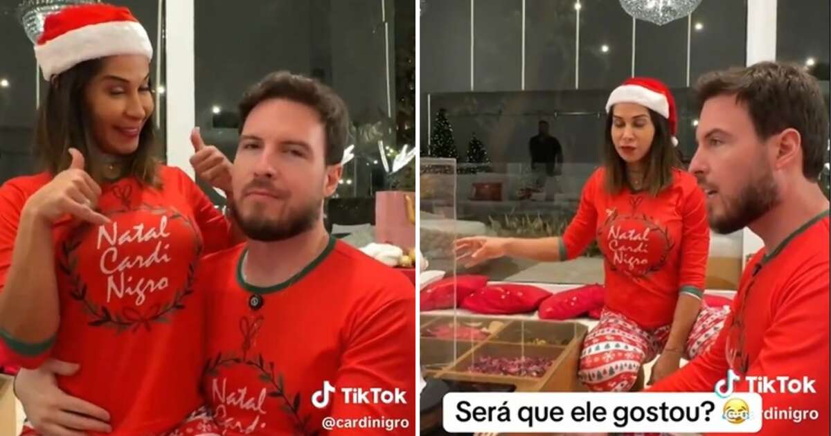 Maíra Cardi dá presente de Natal inusitado para Thiago Nigro: 'É difícil, o último foi um Rolex'