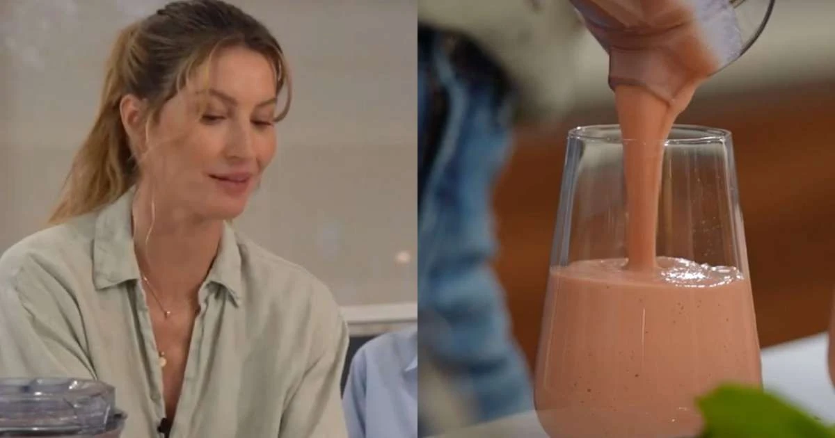Banana, melancia e nada de açúcar: vitamina favorita de Gisele Bündchen tem só 4 ingredientes, ajuda a emagrecer e melhora a pele