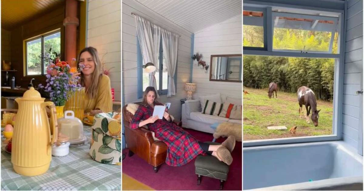 'Casa Smurf': Fernanda Lima mostra casinha que virou refúgio da família após reforma; veja vídeos