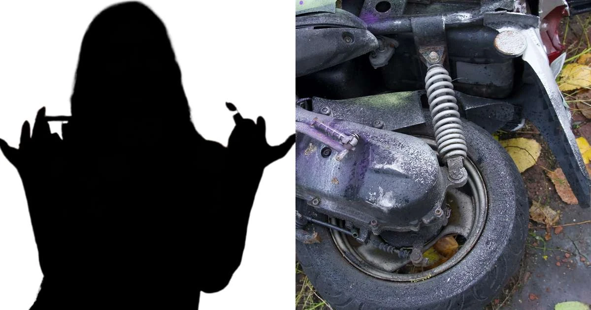 Famosa perde saia em acidente de moto e cai no meio da rua com calcinha indicando posição sexual