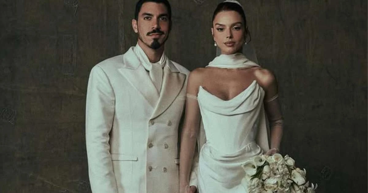 Coisa de pobre? Padrinhos de Giovanna Lancellotti e Gabriel David roubam a cena em foto