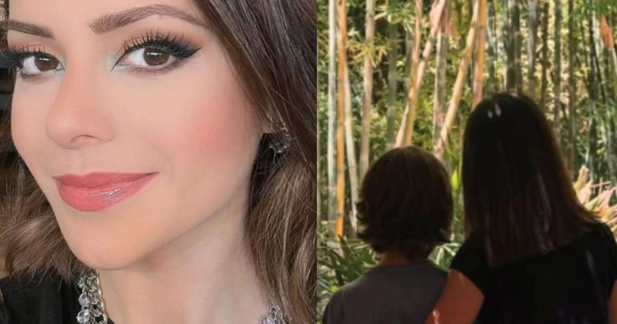 Discreta, Sandy surge em clique raro com o filho: 'São tantos tipos de emoção'