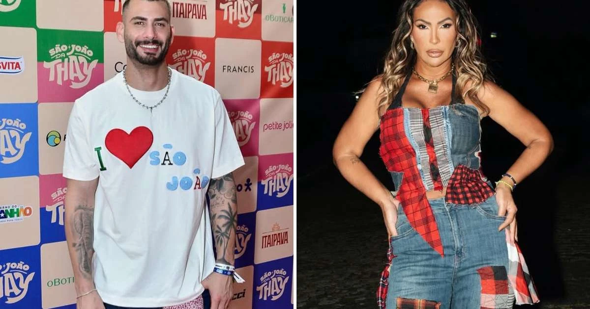 Rolou? Nizam e Valesca Popozuda são vistos aos beijos em festa junina