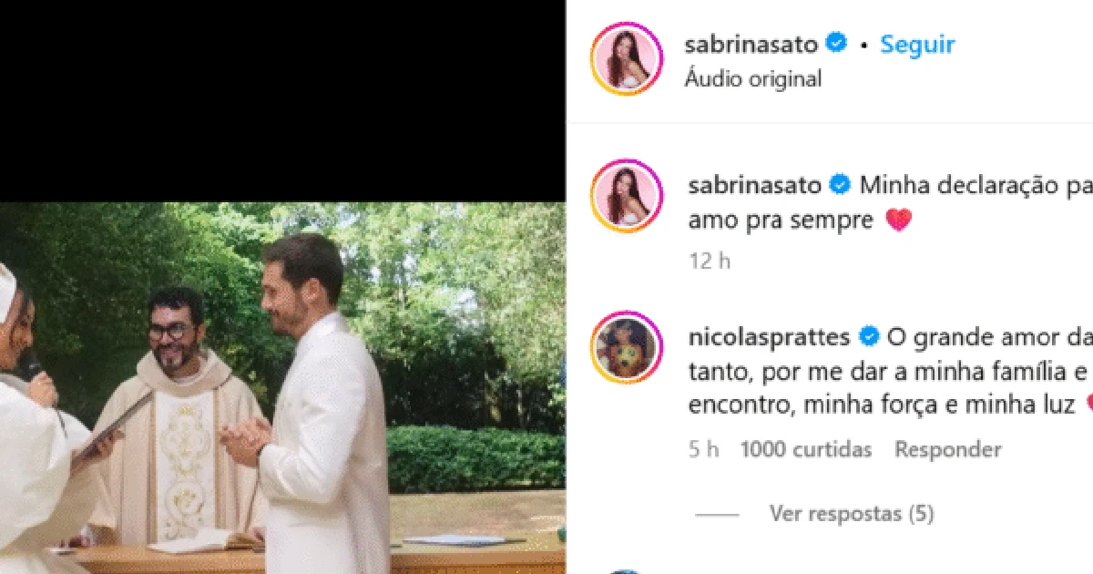 Sabrina Sato, Fátima Bernardes, Eliezer, Nicolas Prattes: veja as declarações de amor das celebridades neste Dia dos Namorados