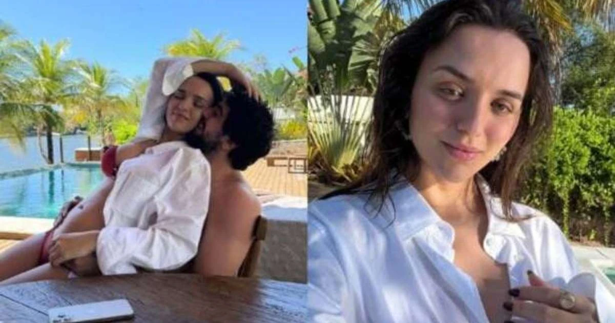 Grávida e exibindo barriguinha, Rafa Kalimann vive momento íntimo com Nattan
