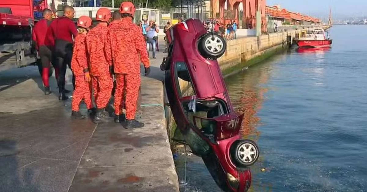 Carro cai na Baía de Guanabara, no RJ; motorista está desaparecido