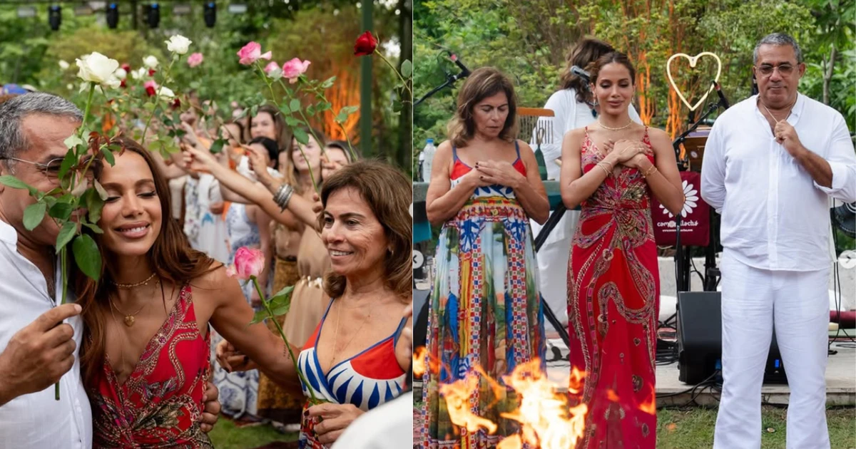 Anitta inicia semana de comemorações de aniversário com ritual hindu: 'Gratidão'