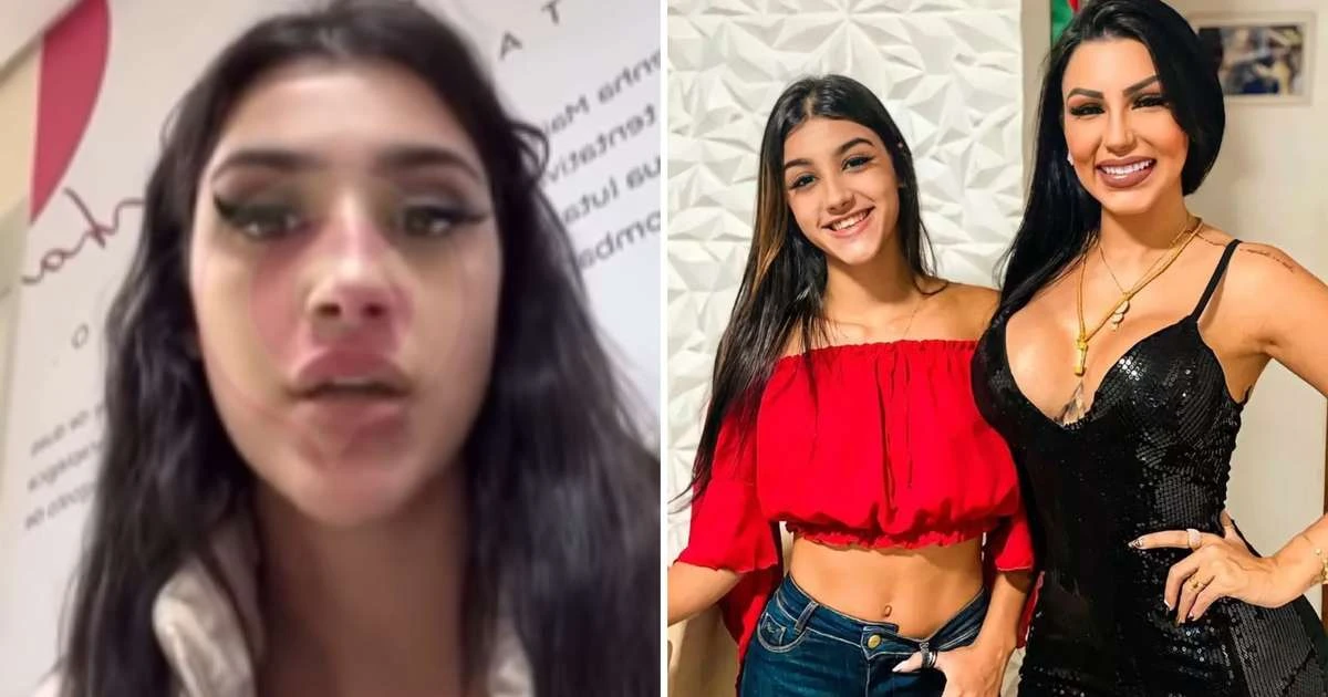 Na delegacia, Bia Miranda desmente ajuda da mãe após agressão: 'Não ajudou em nada'