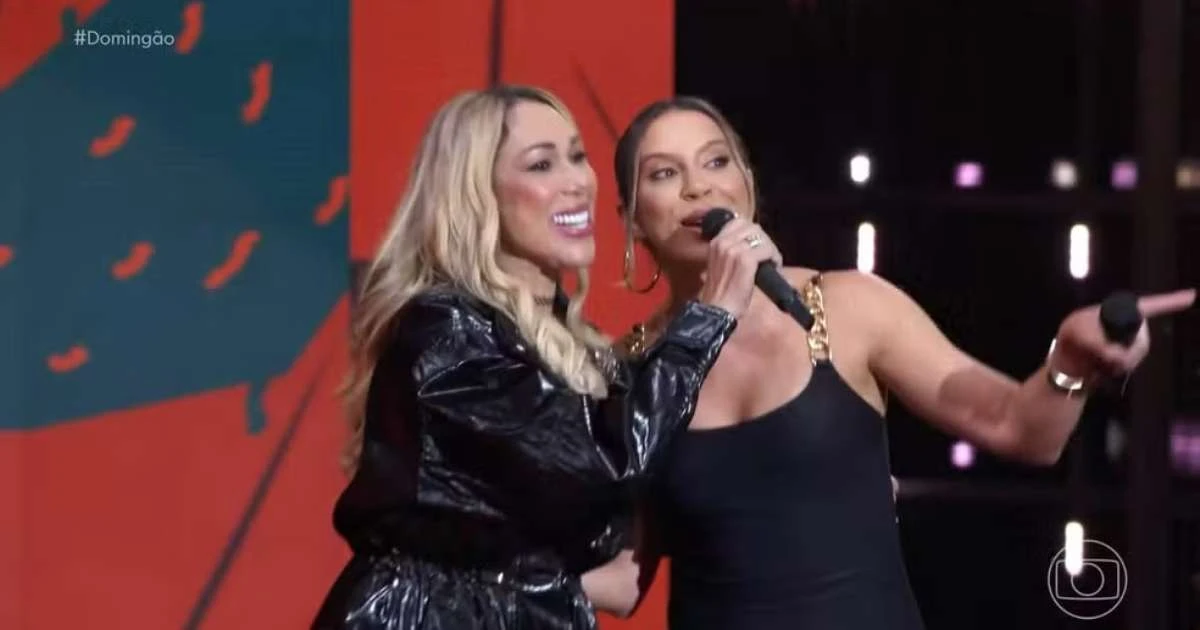 Ex-BBB Renata canta no 'Domingão' e assusta web: 'Pode parar'