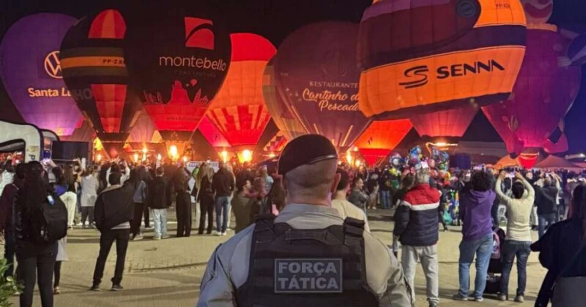 Festival de Balonismo em Torres termina sem ocorrências graças à ação da Brigada Militar