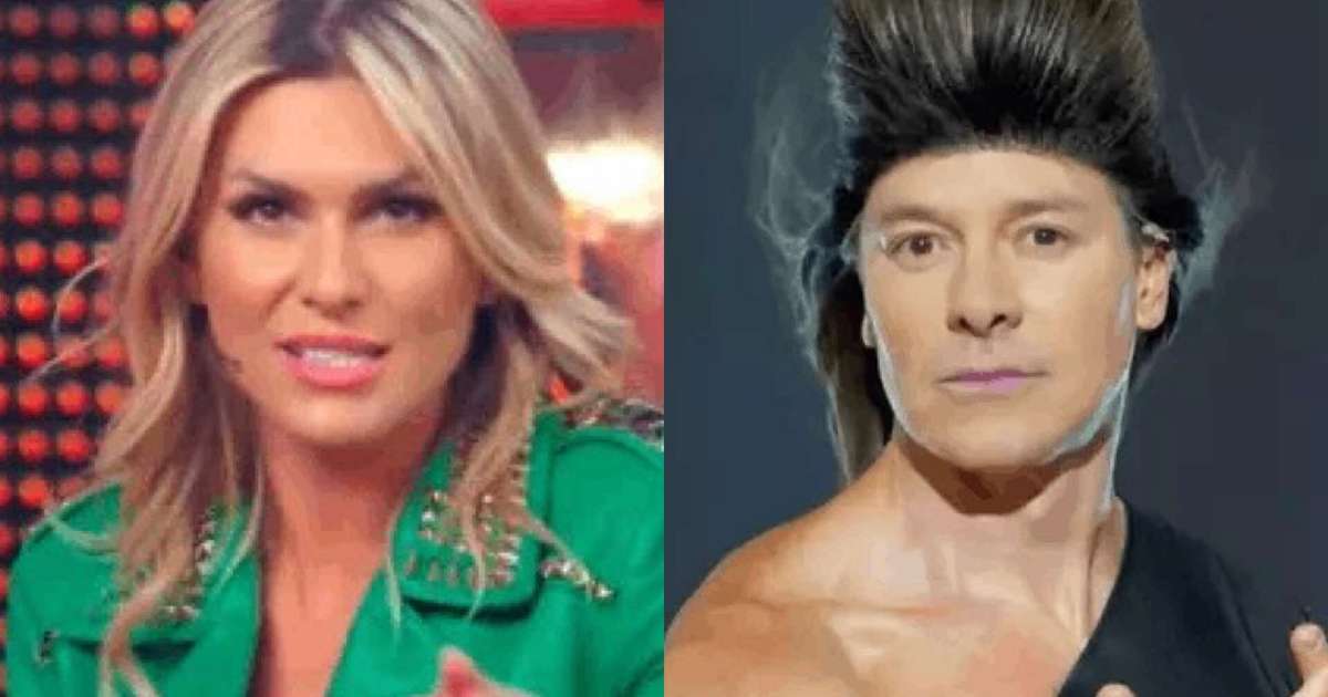 Lívia Andrade rouba a cena ao ver Rodrigo Faro de Beyonce: 'Filhote de He-Man'