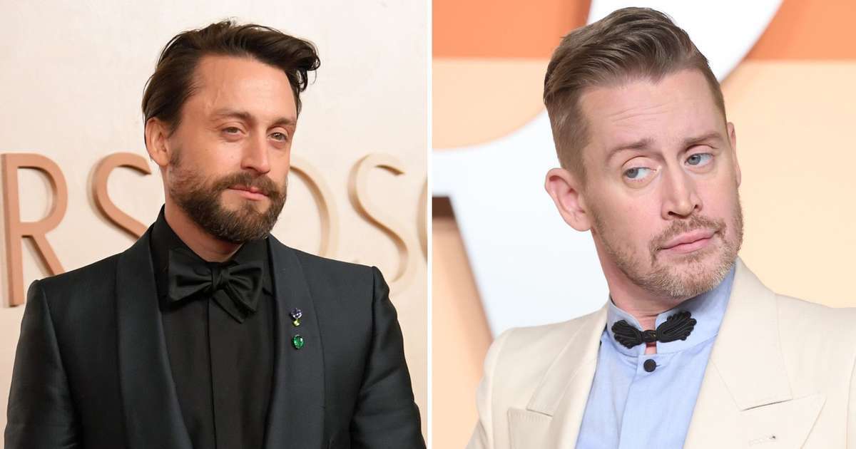 A reação emocionada de Macaulay Culkin ao discurso do irmão Kieran no Oscar