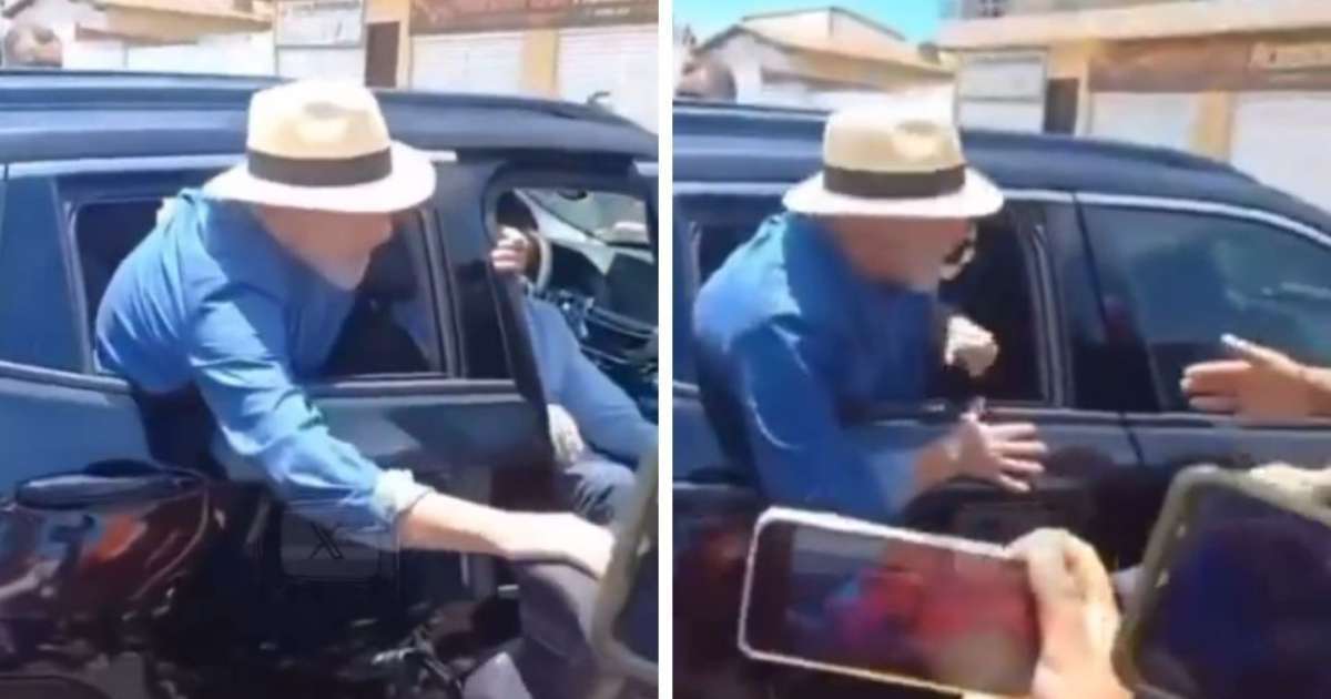 Lula prende dedos da mão em porta de carro enquanto cumprimentava apoiadores na Bahia; vídeo