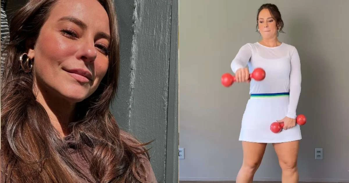 Paolla Oliveira mostra rotina de exercícios e dispara: 'Me deixa viva