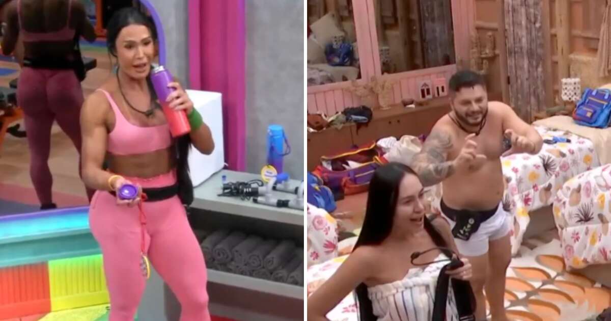 BBB25: 'Invasivo', desabafa Gracyanne após pedido de Arleane e Marcelo para tocar sua bunda