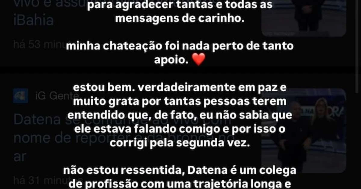 Datena dá bronca em repórter ao vivo e gera climão: 'Depois você reclama'; veja