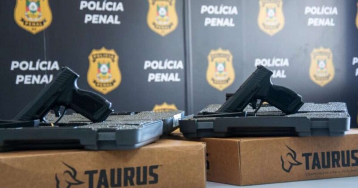 Polícia Penal do RS ganha reforço com mais de mil pistolas novas