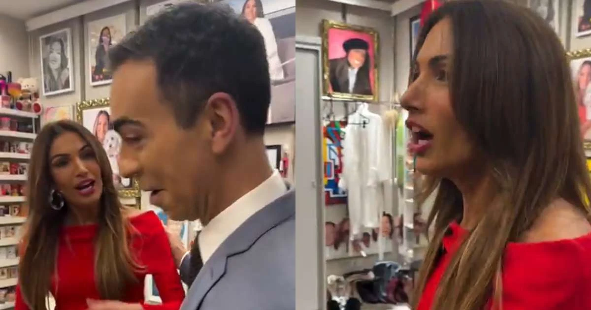 César Tralli mostra o camarim de Patrícia Poeta e a web não perdoa: 'Brega demais'
