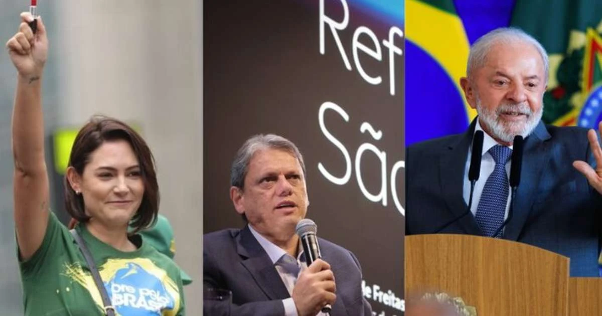 Michelle e Tarcísio empatam com Lula em disputa pela Presidência no ES, diz pesquisa