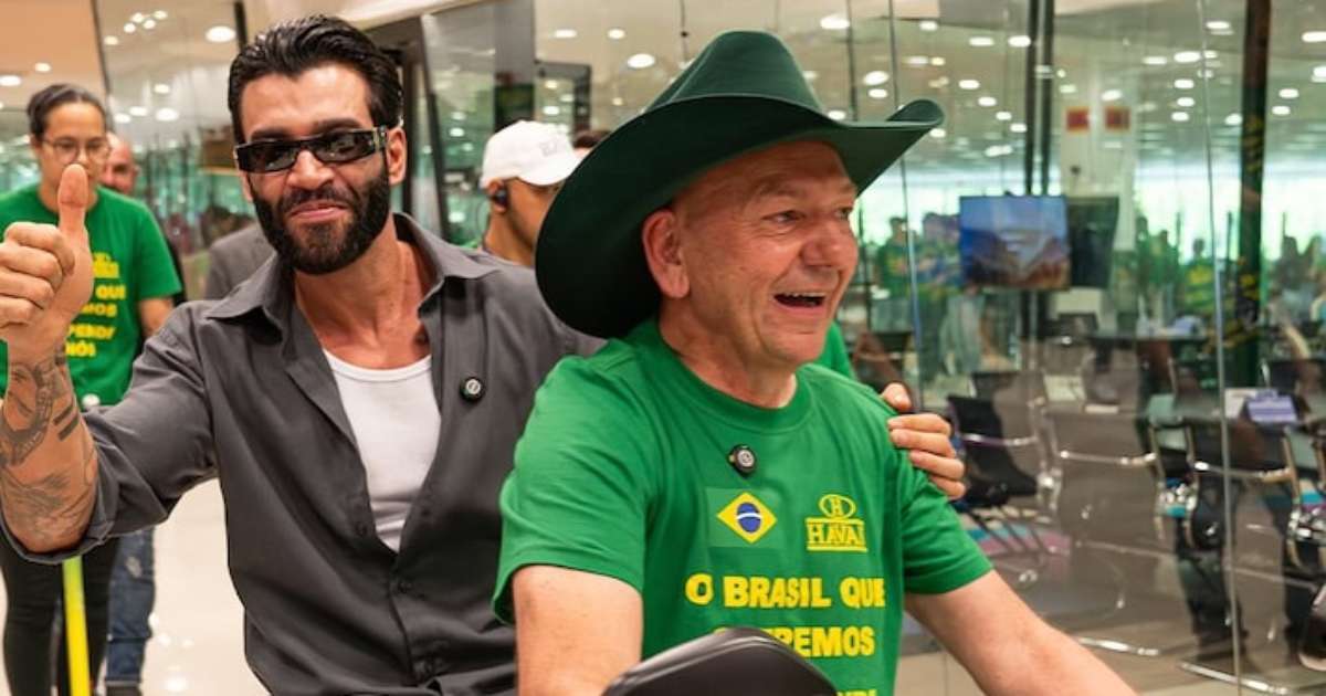 Gusttavo Lima visitou Luciano Hang em dia de anúncio de 'parceria' com Caiado para 2026