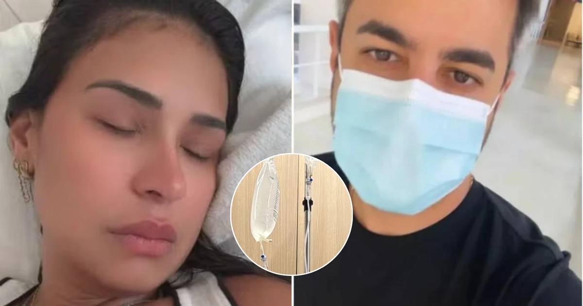 Após Simone Mendes ser internada com vírus, marido Kaká Diniz também é hospitalizado