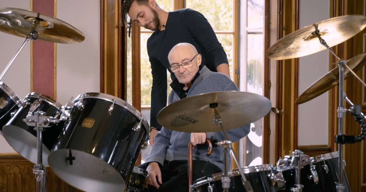 Debilitado, Phil Collins senta atrás de bateria pela primeira vez em anos [VÍDEO]