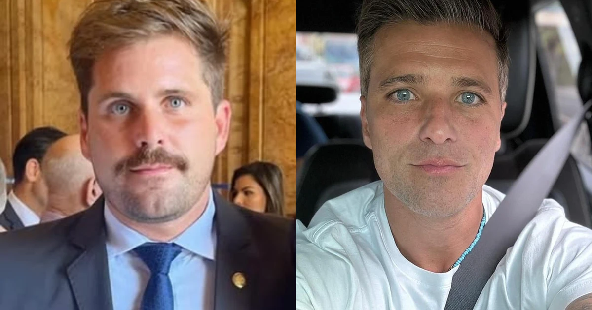 Thiago Gagliasso alfineta Bruno com imagem do ator ao lado de desenho de Trump: 'Você não'