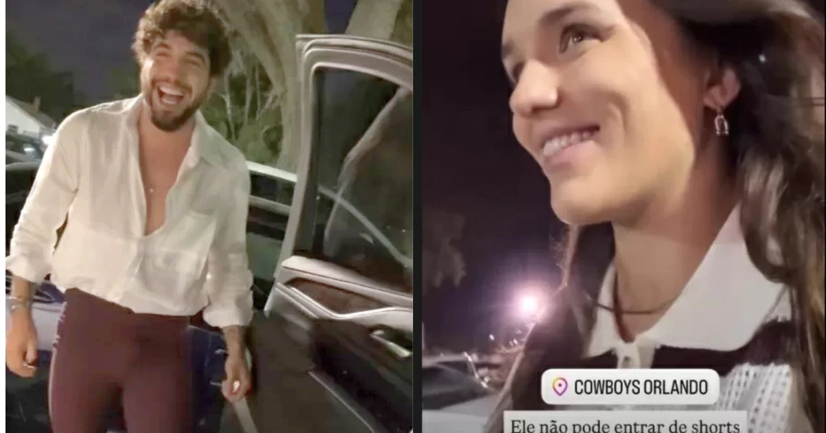 Perrengue! Nattan é barrado em restaurante e usa calça de Rafa Kalimann para entrar