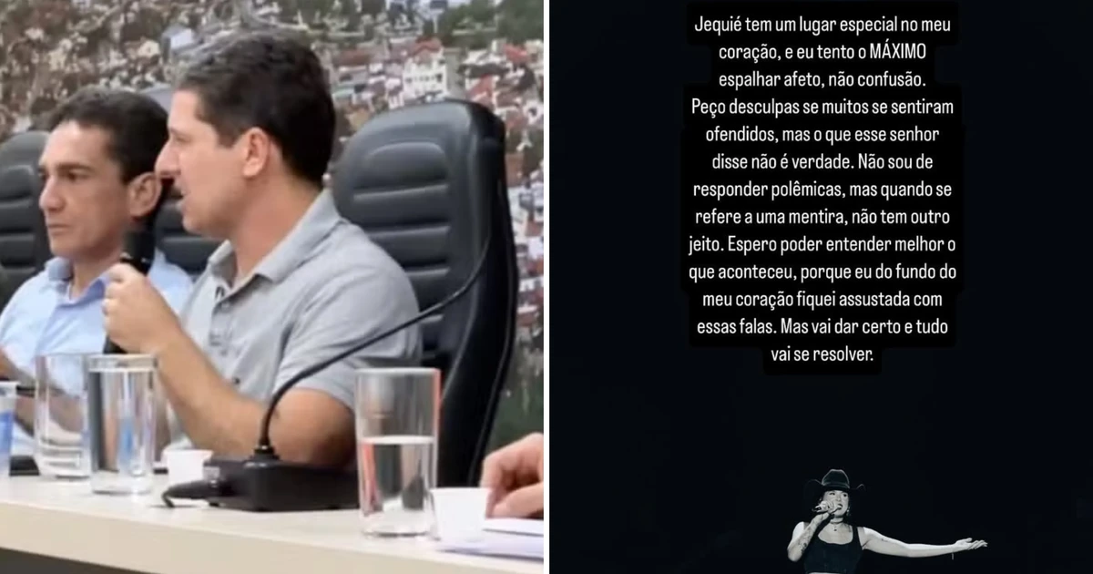 Prefeito de cidade na Bahia faz críticas a Ana Castela após show e cantora se defende: 'Assustada com essas falas'