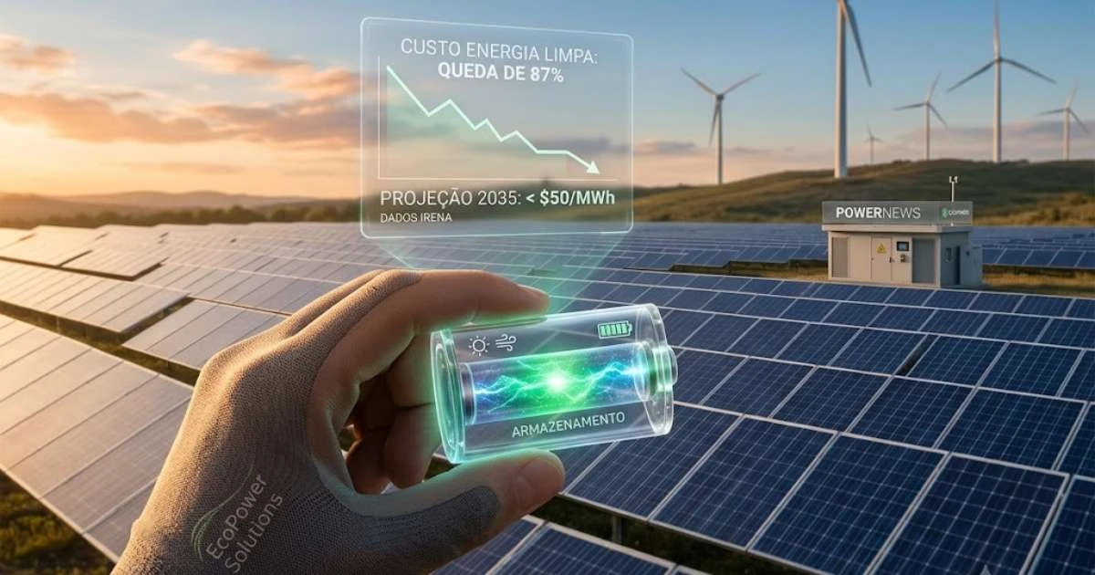 Custo da energia renovável deve cair até 2035