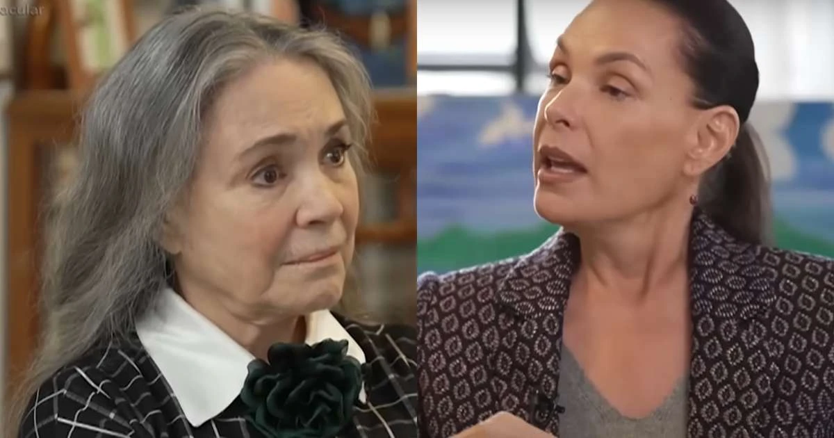 Carolina Ferraz confronta Regina Duarte sobre polêmica envolvendo as duas e Bolsonaro: 'Falei alguma coisa?'
