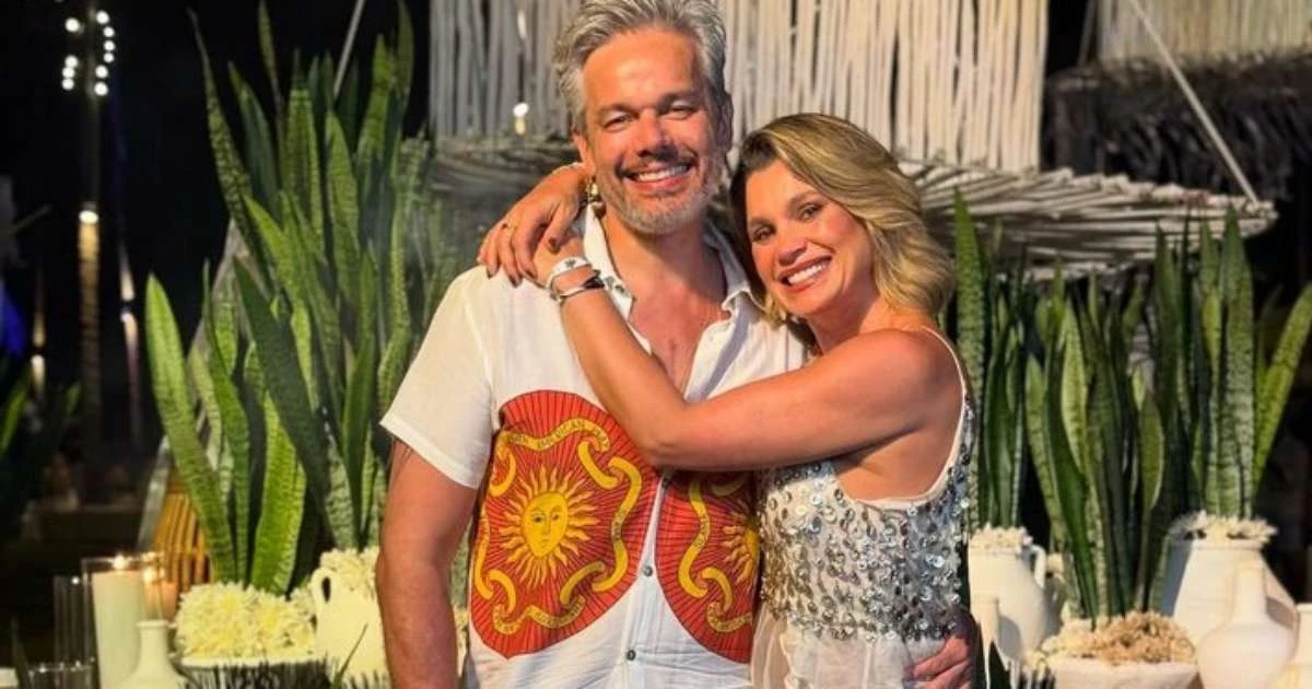 Flávia Alessandra diz que não dorme abraçada com o marido, Otaviano Costa, há quase 20 anos