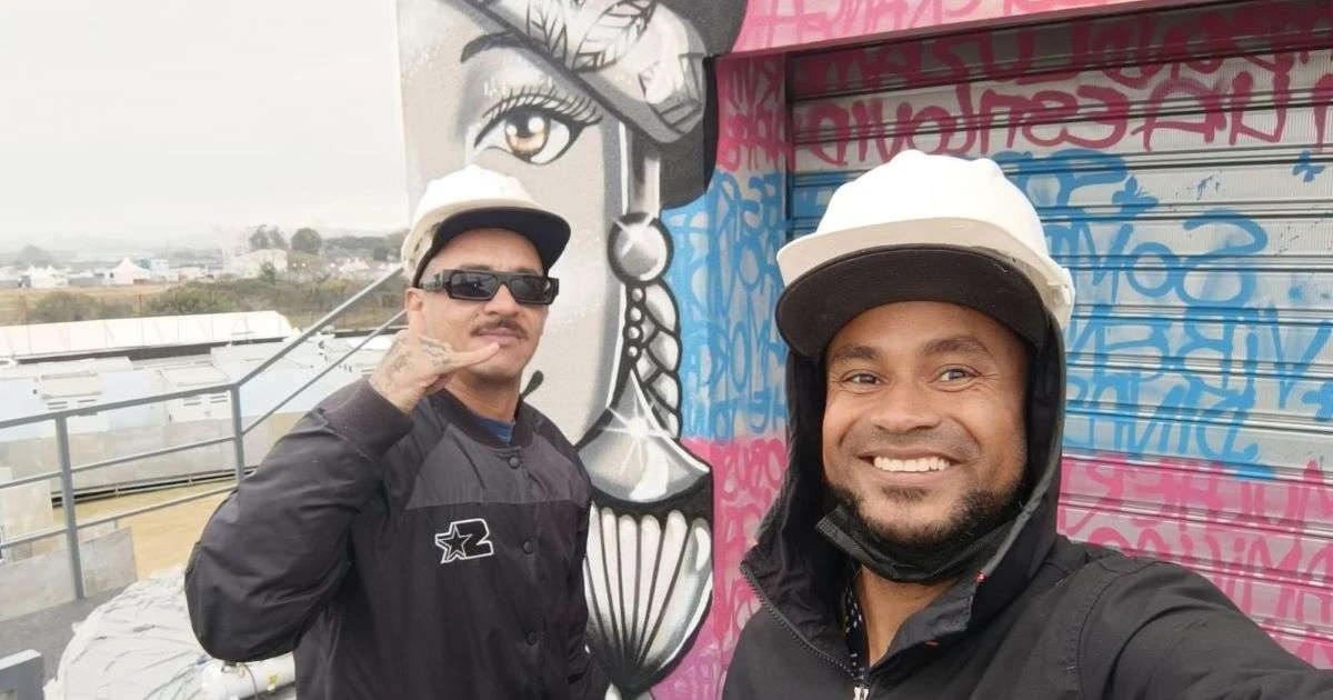 The Town: veja os grafites do Palco Quebrada e conheça artistas que pintam ao vivo