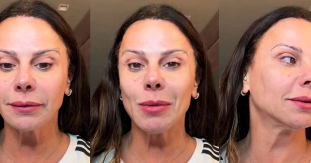 'A cara não condiz com o corpo': aos 50, Viviane Araujo tem aparência criticada em vídeo sem maquiagem e nega ter 'esticado a pele' com lifting facial