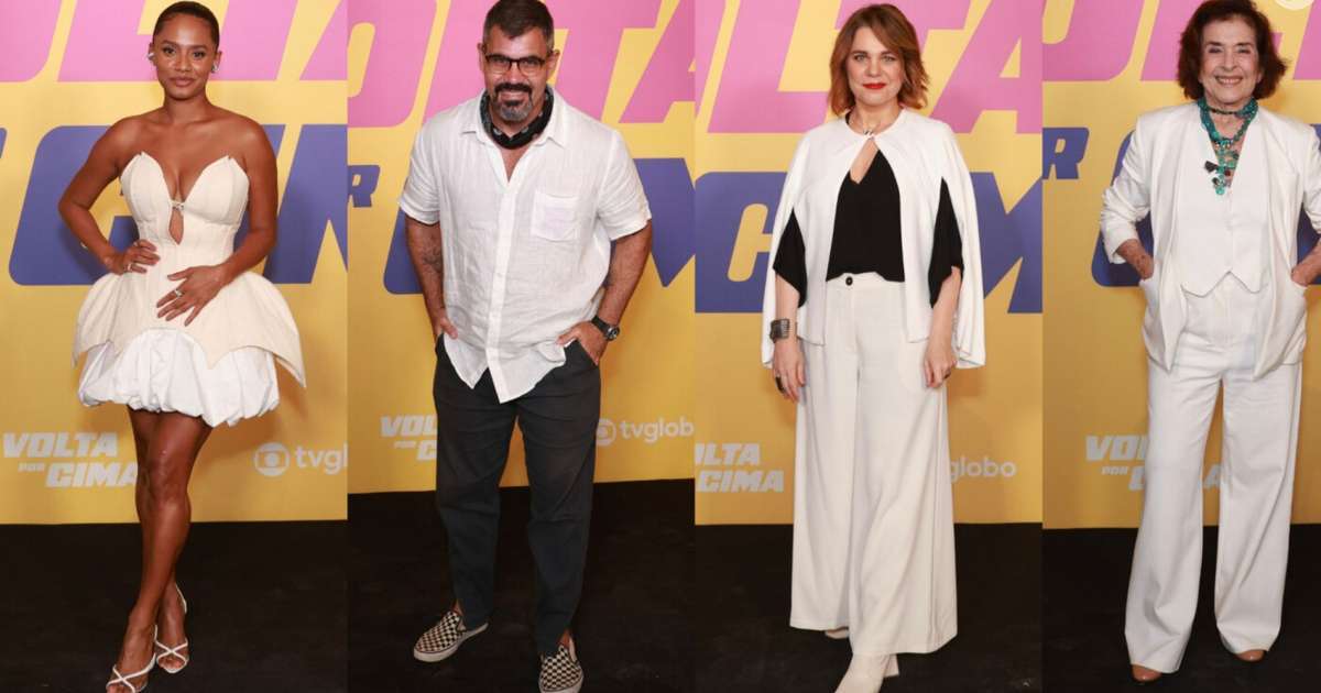 Vestidos, tons claros e +: fotos dos looks de Jéssica Ellen, Betty Faria e outros famosos na festa de 'Volta por Cima', da Globo