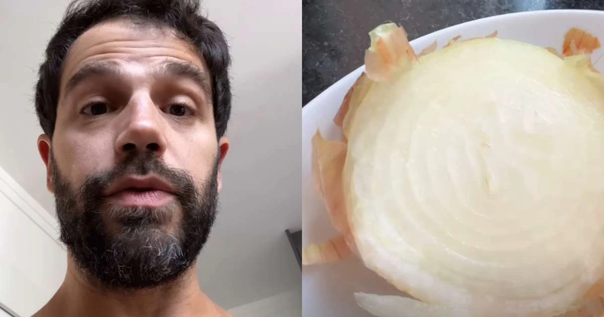 Duda Nagle choca a namorada ao aparecer cheirando cebolas e explica: 'Técnica milenar'