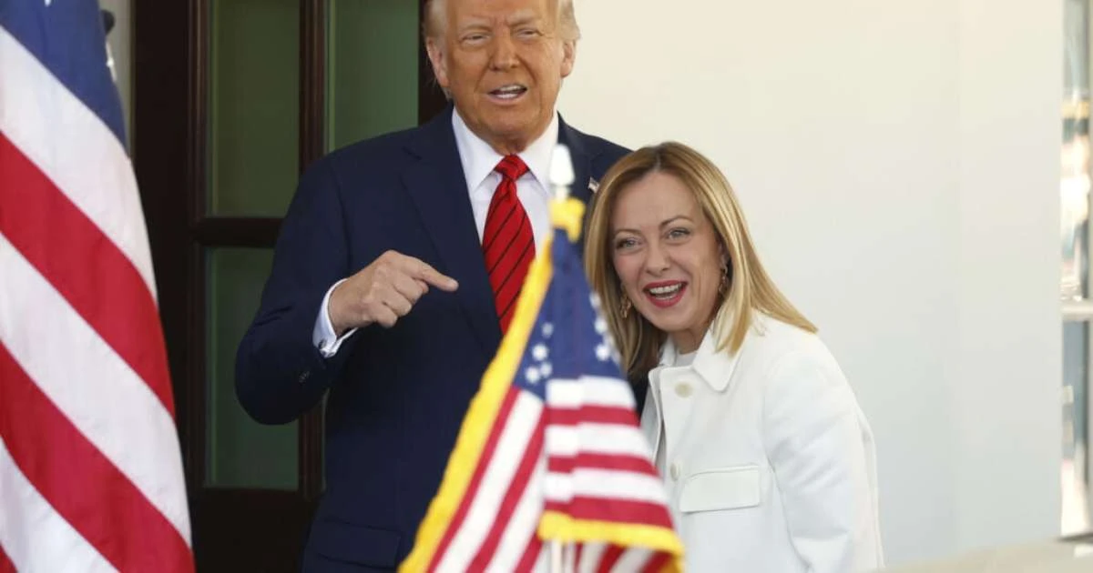 Ao lado de Giorgia Meloni, Trump afirma '100% de certeza' sobre acordo de tarifas com União Europeia
