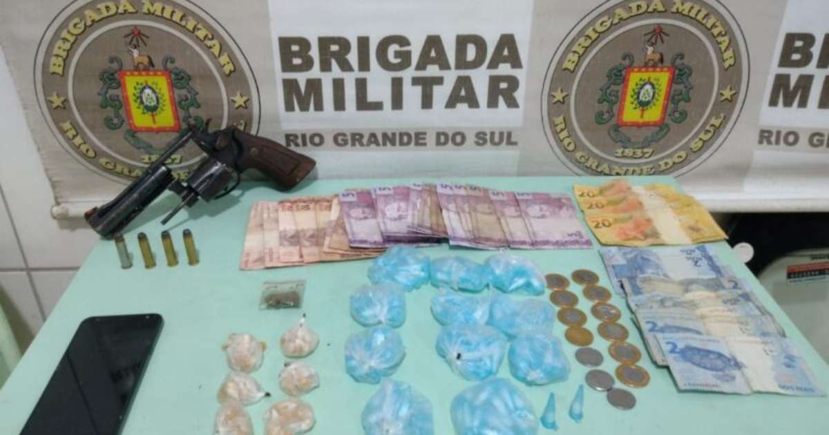 Brigada Militar realiza prisão dupla por porte ilegal e tráfico de drogas em Porto Alegre