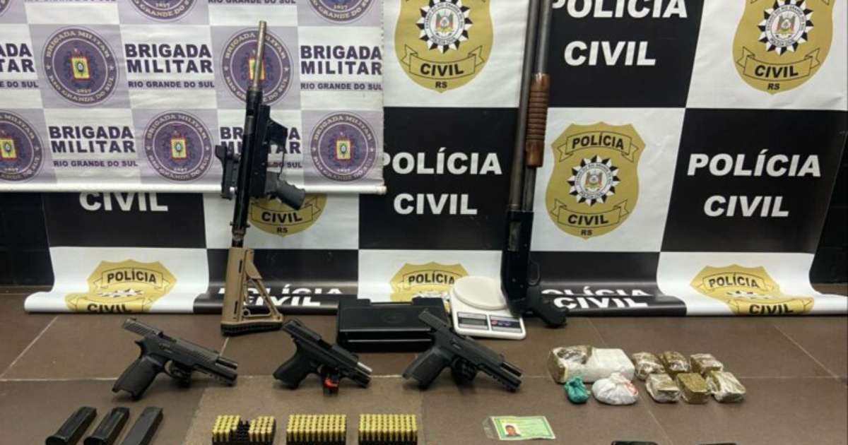 Operação conjunta em Porto Alegre prende 2 suspeitos de tentativa de homicídio e outros crimes na Zona Sul